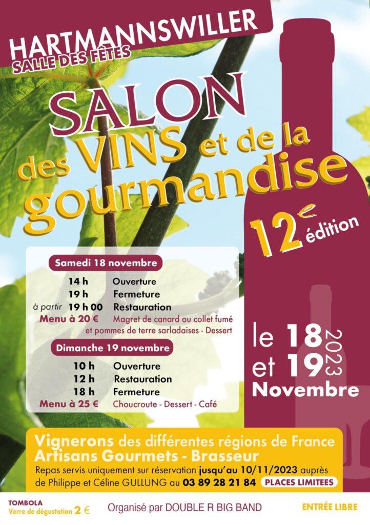 affiche salon des vins et de la gourmandise