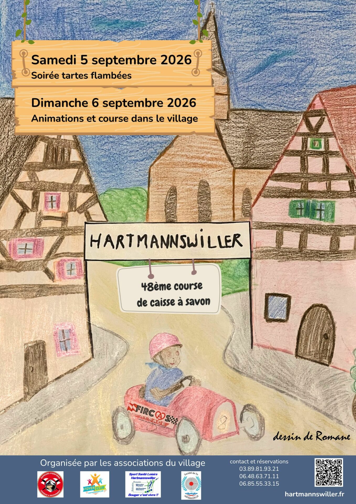 affiche de la fête du village de hartmannswiller 2026