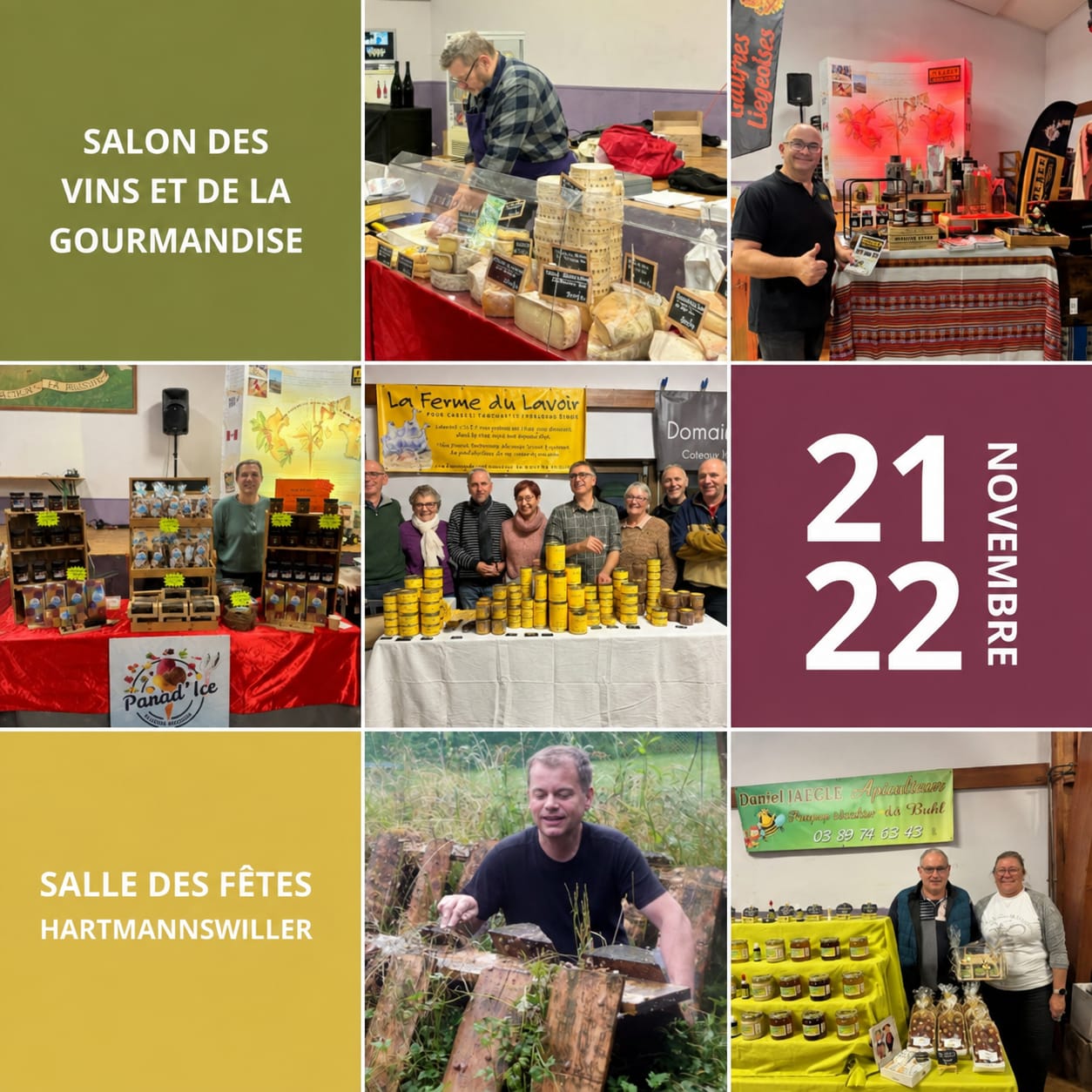 affiche salon des vins et de la gourmandise