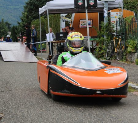Caisse à savon orange lancée au départ